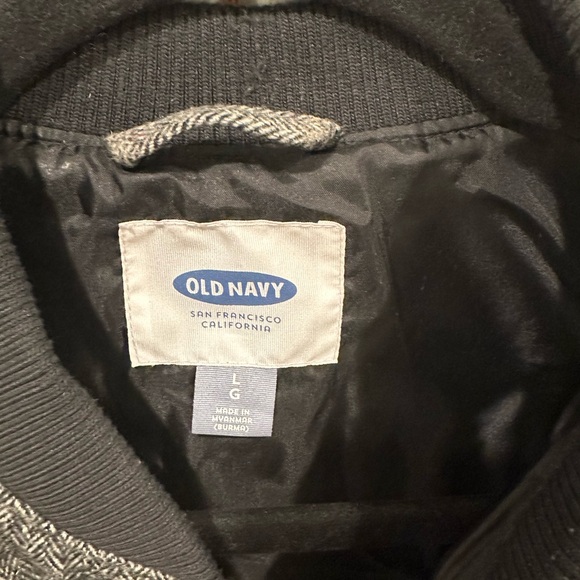 Rib Collar Herringbone Vest Size L - Picture 3 of 5